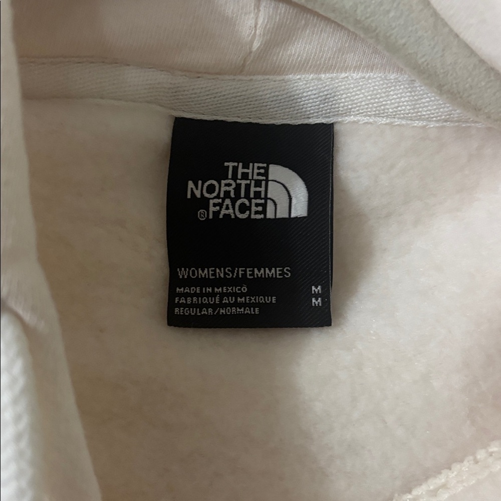 Cream The North Face Hoodie with Bear Graphic size M - Picture 3 of 3
